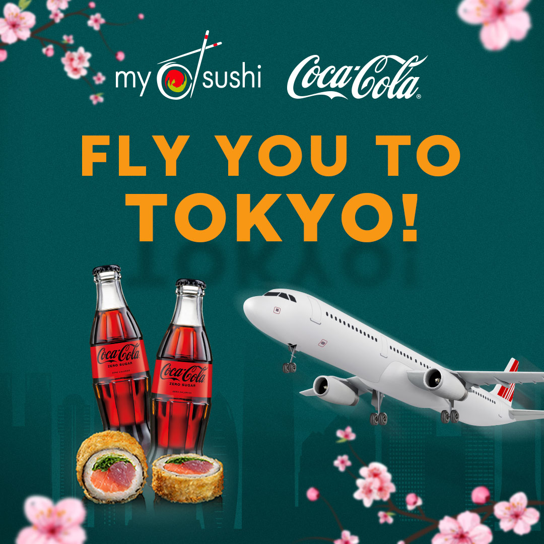 MySushi and Coca-Cola fly you to Tokyo!